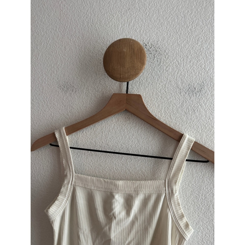 Reformation Ribbed Tank Top Square Neck Size Small - Picture 2 of 6